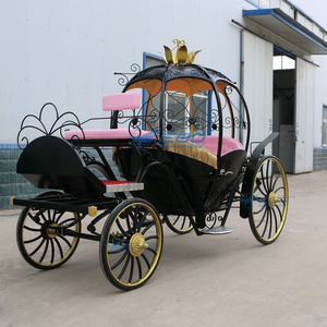 Carruaje Eléctrico de Princesa Cenicienta con Diseño de Calabaza, Carroza Turística sin Caballos en Venta - Product Image 4