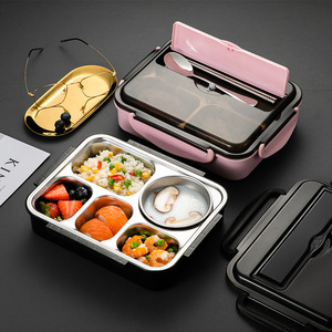 Wholesale 2022 Lunch Box Bento Food-grade Stainless Steel Insulated Student Adult New Year Lunch Box