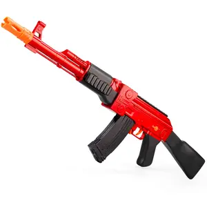 AK Toy Gun Manual Puxar Parafuso EVA Elétrica Macio Munição Camuflagem Jogo Caixa Plástico AB