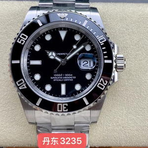 Reloj Mecánico Impermeable de Súper Calidad, 41 mm, Fábrica VS, Acero 904L, Movimiento ETA 3235, 126610, Cerámica Negra, Reloj de Buceo Hulk - Product Image 1