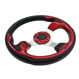 사용자 정의 색상 320mm/<span class=keywords><strong>12</strong></span>.5 인치 PU 레드 골프 카트 스티어링 휠 보트 스티어링 휠 - Product Image 2