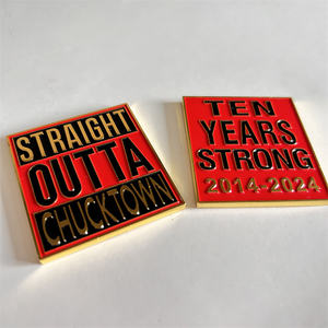 Bajo MOQ personalizado propio diseño rectángulo oro aniversario desafío monedas conmemorativa aleación de zinc desafío <span class=keywords><strong>moneda</strong></span> - Product Image 3