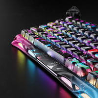 Nouveau clavier filaire de jeu GravaStar Mercury V75 Pro édition spéciale - Neon Graffiti, taux de polling 8 kHz, disposition 75 %, Hot-Swap RGB