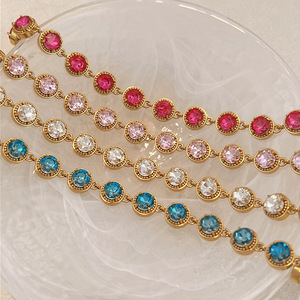 Bracciale Personalizzato in <span class=keywords><strong>Acciaio</strong></span> Inossidabile per Donne, Elegante con Charm in Zirconi e Placcatura in Oro, Gioielli alla Moda per Donne, Vendita all'Ingrosso - Product Image 6