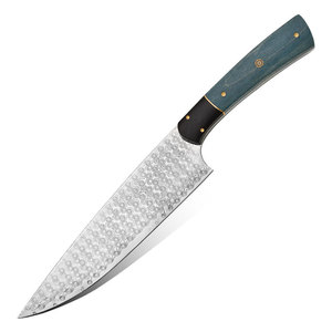 Ensemble <span class=keywords><strong>de</strong></span> couteaux <span class=keywords><strong>de</strong></span> <span class=keywords><strong>chef</strong></span> en acier damas <span class=keywords><strong>de</strong></span> 7 pouces avec manche en bois pour trancher la viande et couper le pain à la maison pour les emplois <span class=keywords><strong>de</strong></span> boucher - Product Image 1