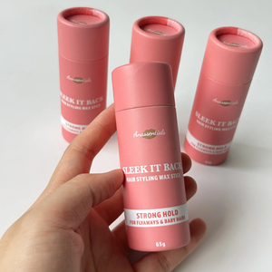 บรรจุภัณฑ์หลอดกระดาษคราฟท์แบบดันขึ้นสำหรับลิปบาล์ม โรลออน ลิปสติก พร้อมพิมพ์โลโก้ตามสั่ง - Product Image 6