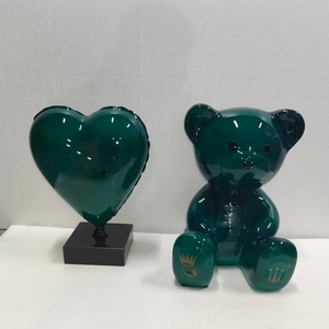 Pronta Consegna: Scultura in Resina di Alta Qualità con <span class=keywords><strong>Palloncino</strong></span> a <span class=keywords><strong>Cuore</strong></span> e Orso, Decorazione per la Casa Fatta a Mano - Product Image 1