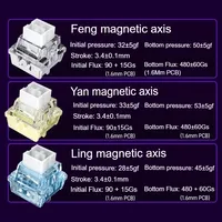 AULA MINI 60HE Keyboard Magnetik 60% Rapid Trigger 8K Return Esports Kustomisasi RGB Sakelar Magnetik Keyboard Gaming