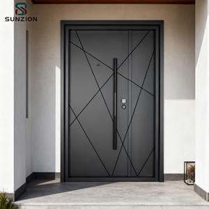 Açık/daire/dış/otel kullanımı için Modern anti-hırsızlık güvenlik kapısı Premium kalite çelik bitmiş yüzey manuel açılış - Product Image 2