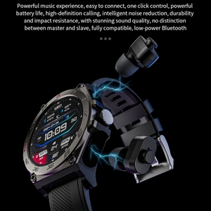 Montre intelligente sport 1.53 pouces LC18, IP67, avec écouteurs, moniteur de santé pour le sommeil, la fréquence cardiaque et la pression artérielle. - Product Image 5