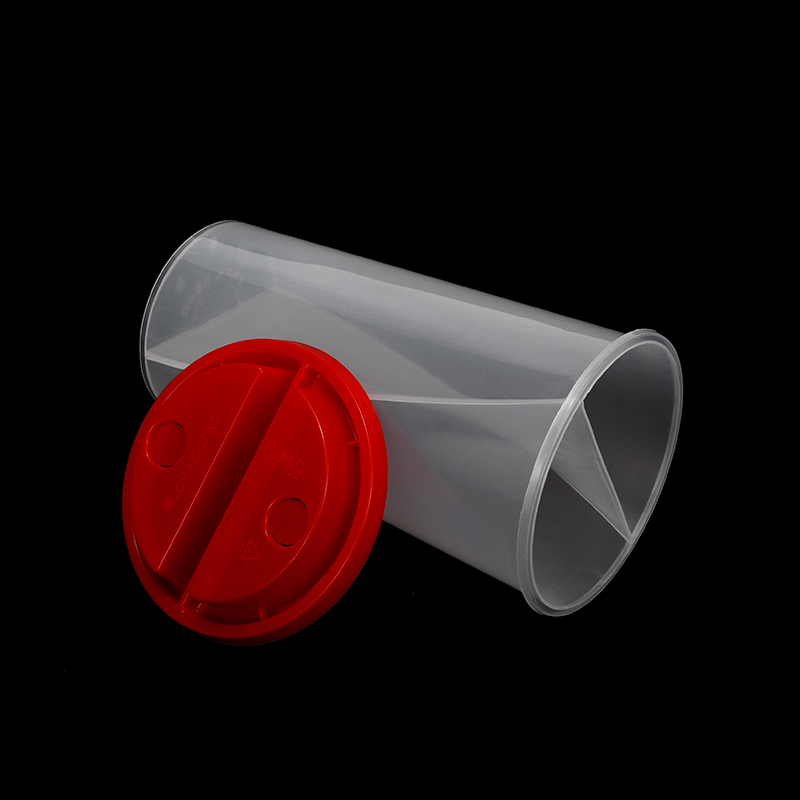 2 compartment plastic cup