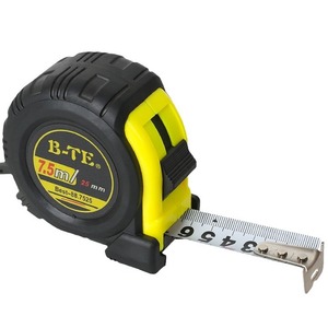 B-Te Tape Measure 7.5 M Metric Steel Blade Automatic Return Push Button Lock For Measuring - Product Image 1