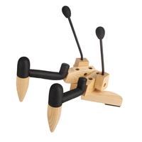 Support de guitare pliant en bois dur Portable pour support de sol en bois de scène de studio à domicile pour accessoires d'instruments à cordes