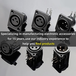 3 pin nữ XLR ổ cắm <span class=keywords><strong>video</strong></span> kết nối Microphone nữ ổ cắm mini 3 pin Bảng điều chỉnh núi XLR nối - Product Image 4