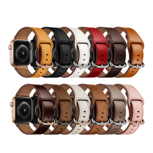 Correa de Reloj Híbrida de Silicona y Cuero con Diseño de Huella Dactilar Trendybay, Suave, Duradera, Vintage, de 38 mm y 40 mm, Correa de Moda para <span class=keywords><strong>Apple</strong></span> <span class=keywords><strong>Watch</strong></span> - Product Image 2