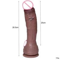 Dildo réaliste à sensation de peau, directement de l'usine, énorme pénis en silicone avec ventouse, stimulation du point G et anale pour femmes, jouet sexuel pour adultes