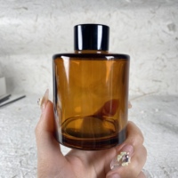 Bouteilles de diffuseur à bâtonnets Aroma Decor avec bouchon, en verre ambré rond, vides, 150 ml, vente en gros, pour cosmétiques et décoration intérieure