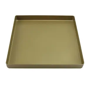 Alta Qualidade Double-side Non Stick Alumínio Quadrado Cookie Folha Bolo Rolling Tray Panelas e Folhas para Biscuit Pão Bolo