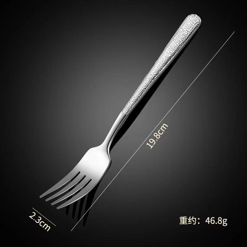 มีดรับประทานอาหาร - ลายเพชร - เหล็ก 420