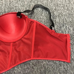 Soutien-gorge femme lisse à armatures, corset à armatures en forme d'arête de poisson, soutien-gorge à décolleté profond, soutien-gorge à imprimé lettres, bralette grande taille, soutien-gorge élégant pour la poitrine - Product Image 5