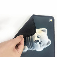 Tapis de souris personnalisé avec impression par sublimation d'animaux de dessin animé, fabrication en usine, tapis de bureau mignon
