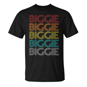 Camiseta Retro Vintage Biggie Negra Unisex Talla Mediana para Adultos - Product Image 2