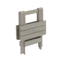 Prix usine meubles plateau petite moderne en plastique en bois Table basse pliante extérieure côté Table à manger sièges de douche