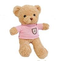 Boneka Beruang Teddy Figurine Lucu Bantal Ragdoll Hadiah Hari Valentine Bulu Pendek Isi Kapas PP 31cm-50cm 14 Tahun ke Atas Grosir