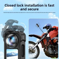 Cage de protection pour Insta360 X6 avec support griffe froide, compatible avec les accessoires Insta360 X6