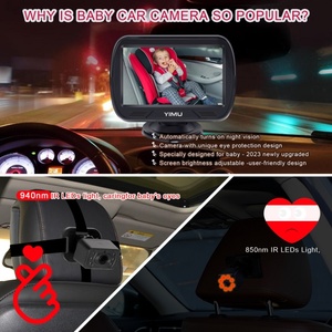 <span class=keywords><strong>2025</strong></span> New 4.3 inch bé xe máy ảnh Wide View Night Vision <span class=keywords><strong>camera</strong></span> trong ghế xe để quan sát em bé hoặc trẻ em - Product Image 3