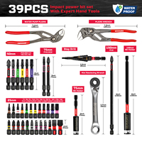 Ensemble de 39 outils de réparation automobile manuels complets avec embouts de visseuse à chocs, coffret rigide étanche en acier, boîte à outils OEM pour la réparation de tous les véhicules