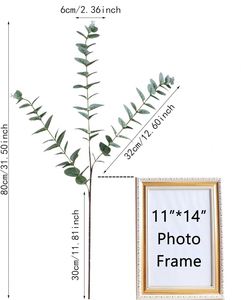 Hot Sale Artificial <b>Eucalyptus</b> Money Leaves <b>Branch</b> Plastic Leaf Stems Wedding Christmas New Year Graduation Environment-Friendly - Product Image 3