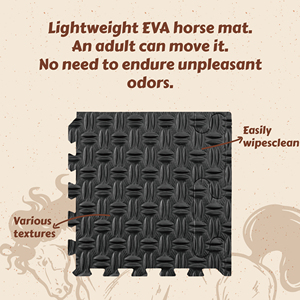 Tikar lantai sapi stabil tikar karet Stan kuda busa EVA tikar lantai Puzzle untuk Gym, Area bermain, peralatan, pengurangan kebisingan - Product Image 5