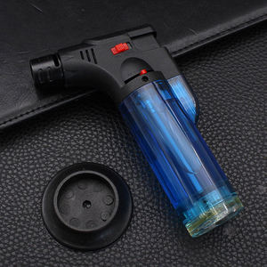 Encendedor de <span class=keywords><strong>Gas</strong></span> de Plástico Recto, Resistente al Viento, Llama Fuerte, para Cigarrillos, Camping <span class=keywords><strong>y</strong></span> Barbacoa, en Oferta - Product Image 4