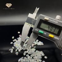 Polished ct cilalı lab yetiştirilen elmas yuvarlak parlak şekil DEF beyaz renk VVS-VS gevşek elmas boyutu 4.0mm 0.23-0.29ct 1/4