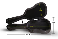 Personnalisable Amp Flight 2 Hard case Bag pour guitare acoustique avec Om Hollowbody Tour Parts Hardshell Guitar case protection