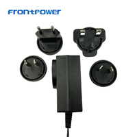 Adaptateur secteur interchangeable US/EU/AU/UK 9V 3A 12V 2A 2.5A AC DC avec certifications UL FCC CB CE GS UKCA EMC SAA