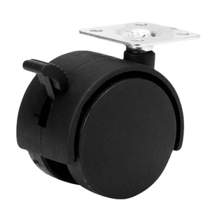 Flache Platte mit Brems möbel rollen <span class=keywords><strong>1</strong></span> "<span class=keywords><strong>1</strong></span>,5" <span class=keywords><strong>2</strong></span> "<span class=keywords><strong>2</strong></span>,5" Nylon Universal rad schraube Flach bremse Kunststoffs cheibe - Product Image 4