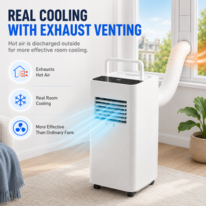 <span class=keywords><strong>Climatiseur</strong></span> portable 4100 BTU avec tuyau d'évacuation pour petite pièce, unité mobile sans installation permanente, CE RoHS - Product Image 5