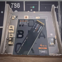 Untuk WD hitam SN850X Internal Laptop Hard Drive 4TB 7300 MB/S 6 Gb/s 9.5ms SATA 7200rpm M.2 antarmuka 800G kebisingan produk baru