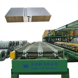 Liên tục bánh sandwich Bảng điều khiển và máy cắt mái tường bảng điều khiển máy làm thép PU cứng nhắc bọt bánh sandwich bảng điều chỉnh <span class=keywords><strong>d</strong></span>ây chuyền sản xuất - Product Image 2