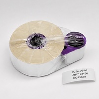 Ruban de transfert thermique flexible en résine cirée de qualité industrielle blanc 55mm*1200m pour emballage de stérilisation en gros