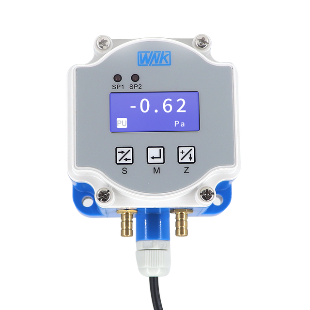 WNK LCD Digital Display Analog RS485 Output Air Differential Pressure Transmitter Sensor