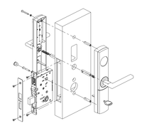 Sistema de Cerradura de Puerta RFID para Hotel con Tarjeta de Acceso y Llave Mecánica |   Cerradura Electrónica Inteligente para Habitaciones de Hotel para la Industria Hotelera