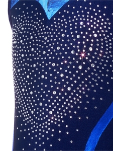 Justaucorps de danse professionnel pour enfants, motif papillon et léopard, patchwork extensible, avec logo personnalisé - Product Image 4