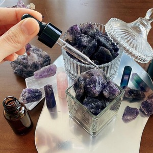 Оптовые натуральные необработанные камни аметиста 100 г, нерегулярные камни для аромадиффузоров, для изготовления украшений и декора дома - Product Image 4