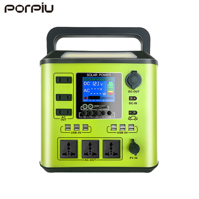 110v 220v Renewable Energy Solar Generator 3000W Mobile Portable Power Station External Battery LiFePO4 3000WH Solar Energy