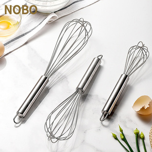 Fouet de cuisine portable en acier inoxydable Mélangeur d'oeufs à main pour baratte d'oeufs à manivelle domestique - Product Image 1