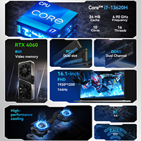 New Intel 16-Inch Gaming Laptop Core I7-13620H 10-Core RTX 4060 8GB GDDR6 16GB DDR5 512GB SSD IPS 144Hz 16:10 English Home 2TB