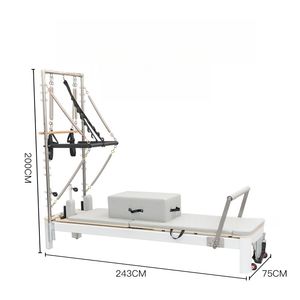 Reformer de Pilates, torre de banda, estudio en casa, entrenador de Pilates de aluminio negro, moldeador multiusos - Product Image 6